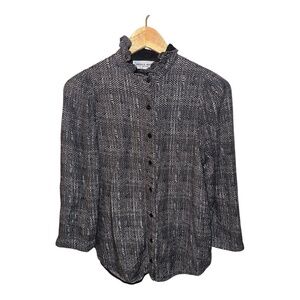 Apiece Apart Ruffled Neck Blouse Top 2